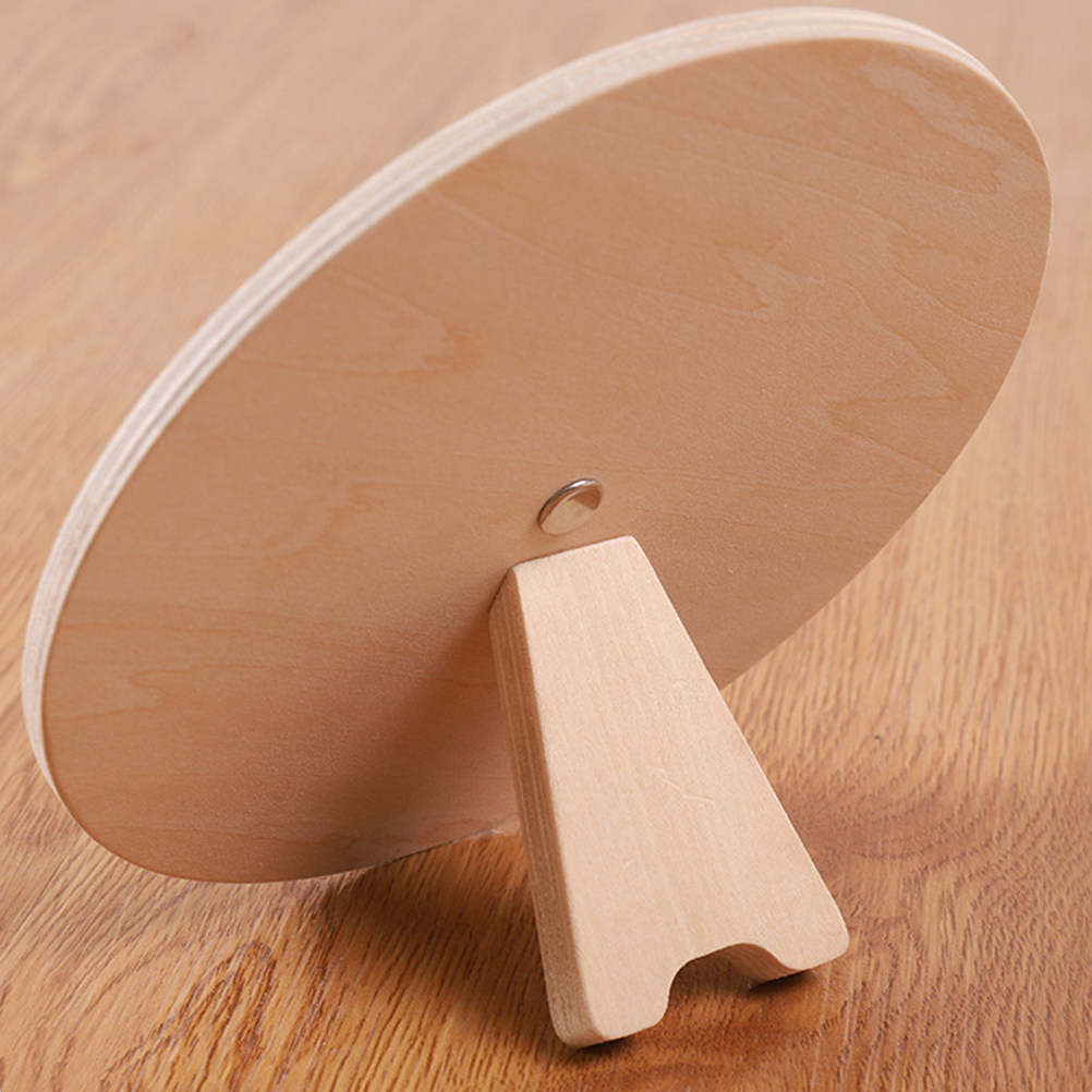 Kids Education Number - Round Educational Wood Number Clock Preschool