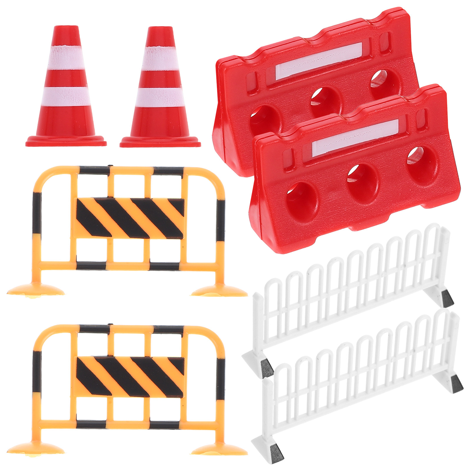 Kids Education Sites - 8Pcs Kids Traffic Roadblock Realistic Compact