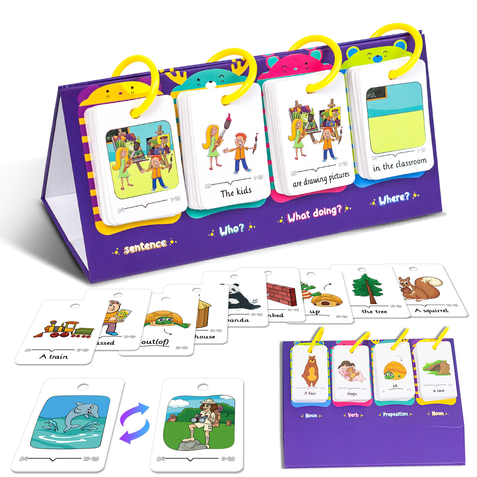 Kids Education App - 80Pcs Table Model Visual Word Card