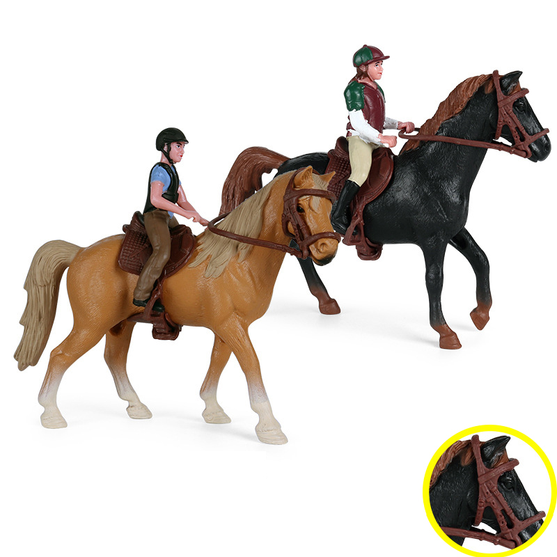 Kids Education App - 1Set Simulation Animals Horse Racing Models