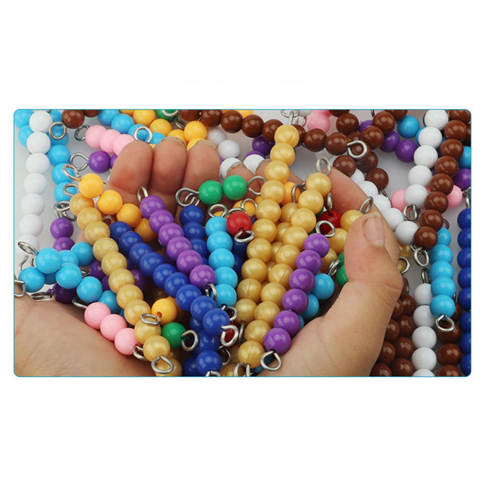 Kids Education Number - Montessori Bead Chains Numbers Learning Kids