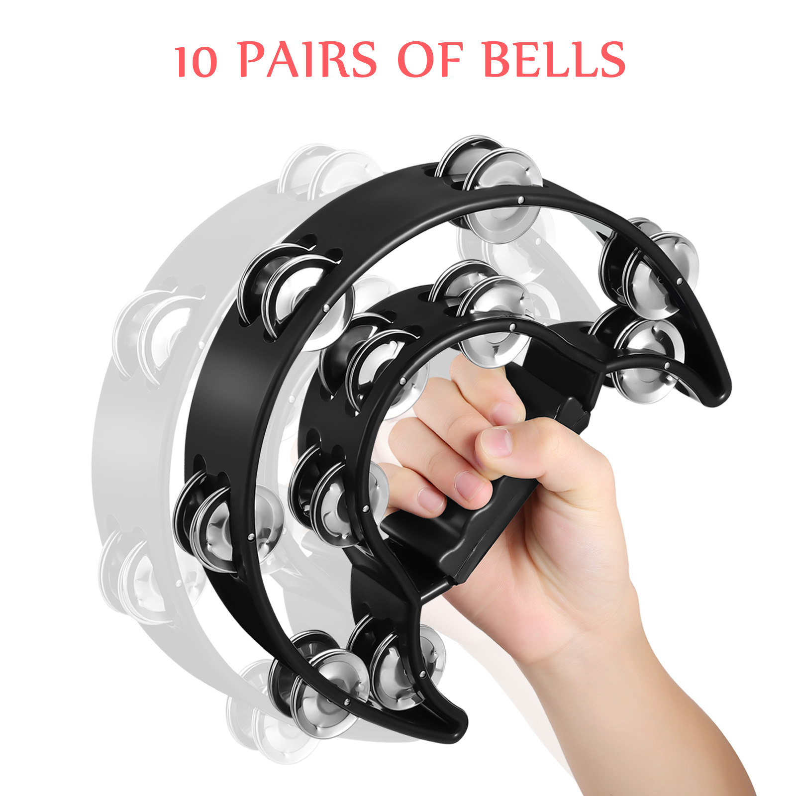 Kids Education Bell - 4Pcs Hand Foot Wrist Tambourine Musical