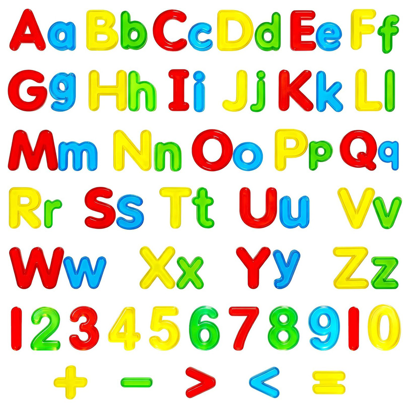 Kids Education Number - Transparent Letters and Numbers Math Manipulatives