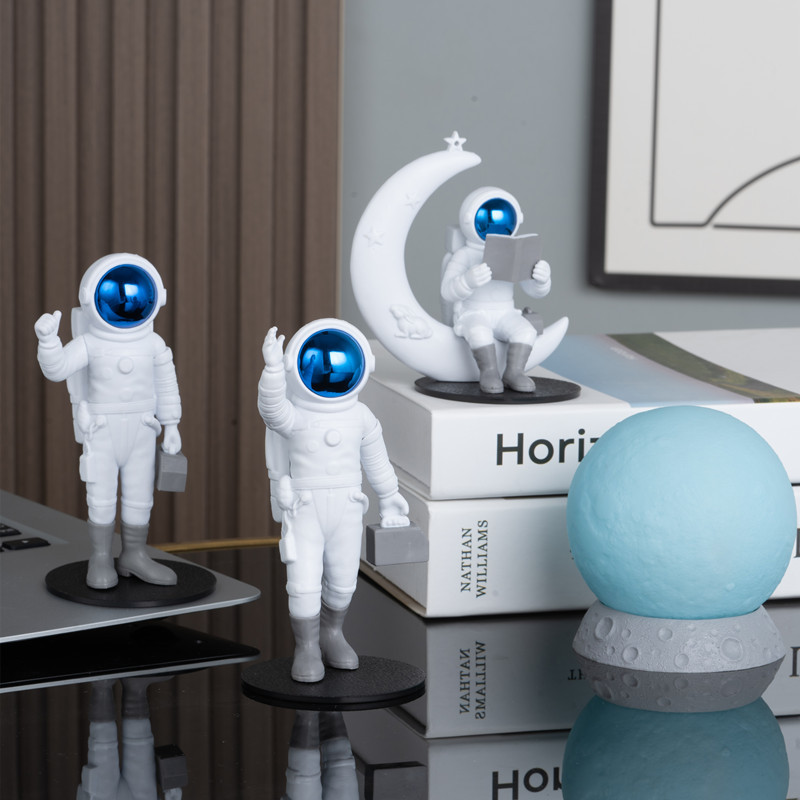 Kids Education Room - Astronaut Figures Figurines Table Decor Statue