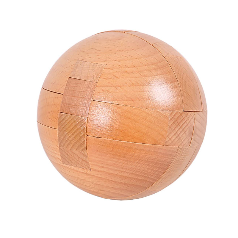 Brain Teaser Cube - Wooden Puzzle Magic Ball Brain Teasers