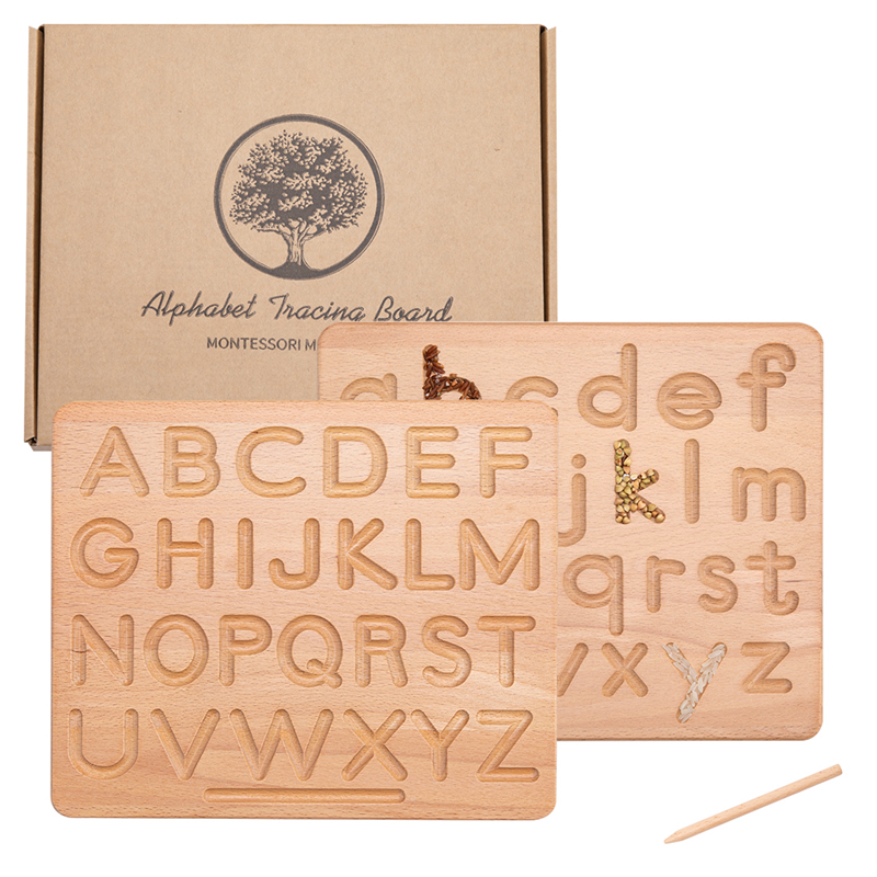 Kids Educational Songs - Montessori Language Toy Double Sided Wooden