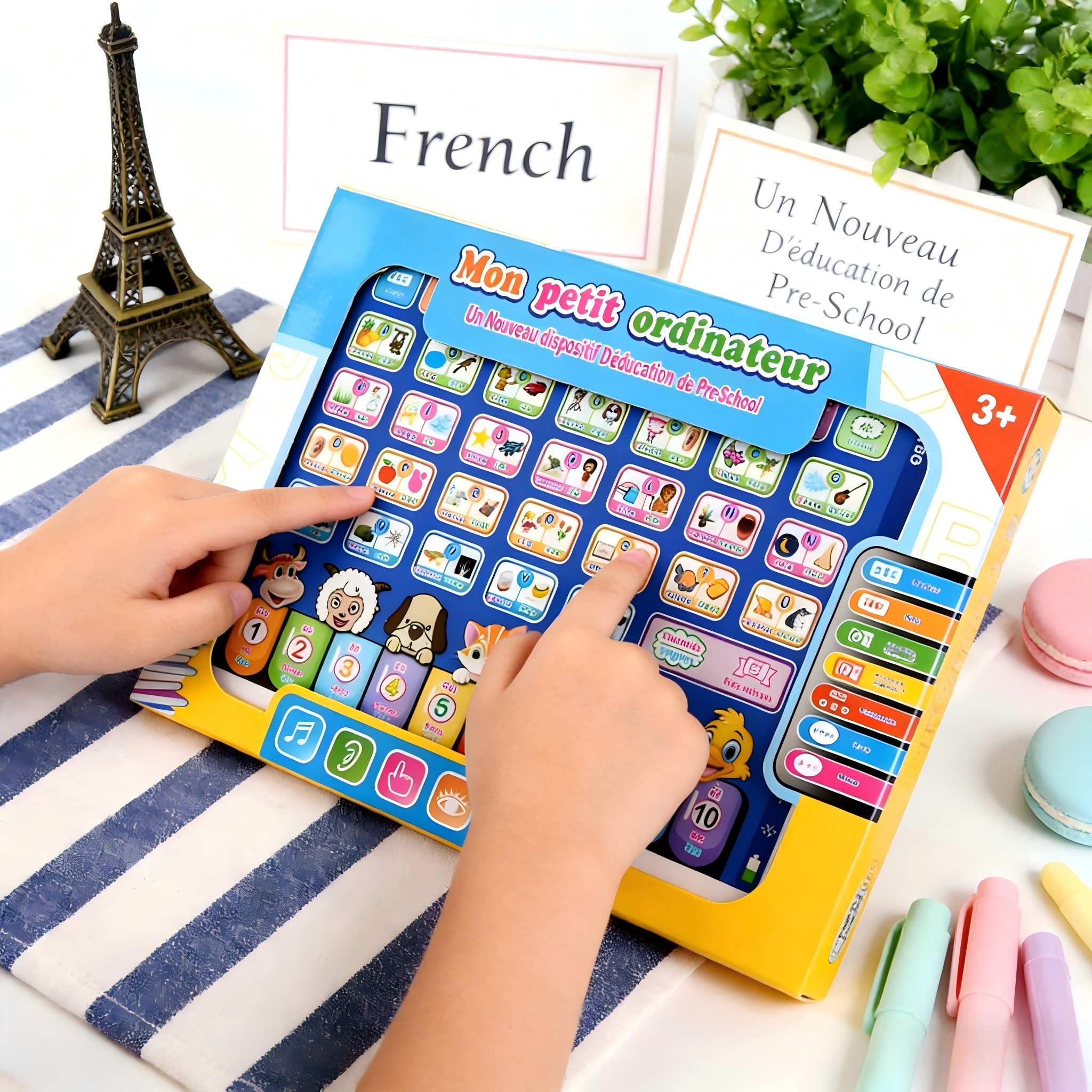 Kids Education Tablet - French-Arabic Bilingual Kids Learning Tablet Toy