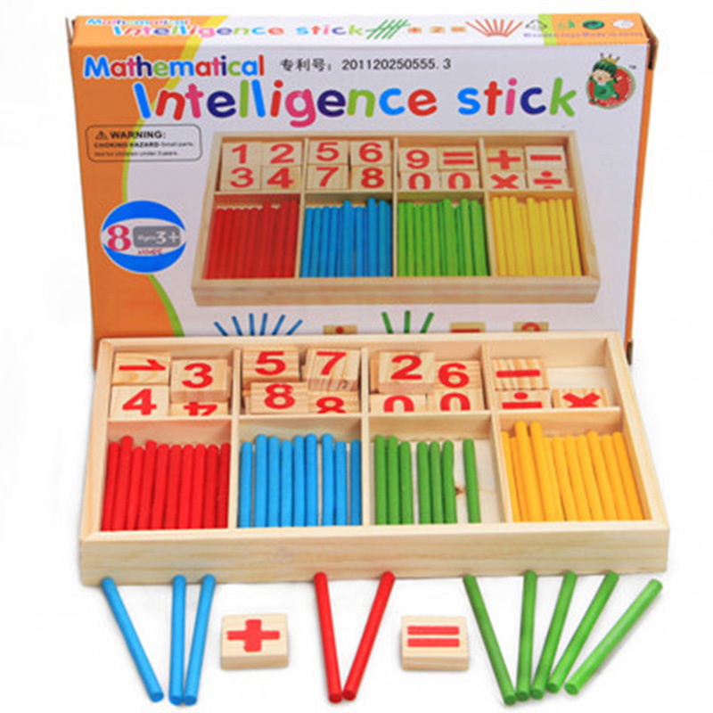 Kids Education Number - DIY Montessori Toys Math Number Wooden