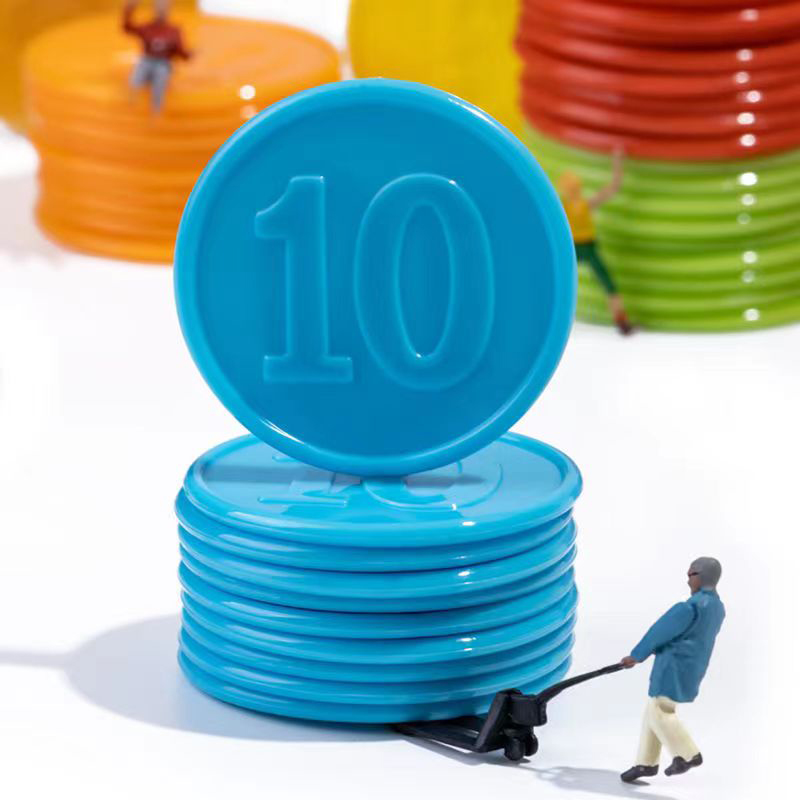 40PCS Poker Chips With Numbers - Kids Education Number reseña y precio