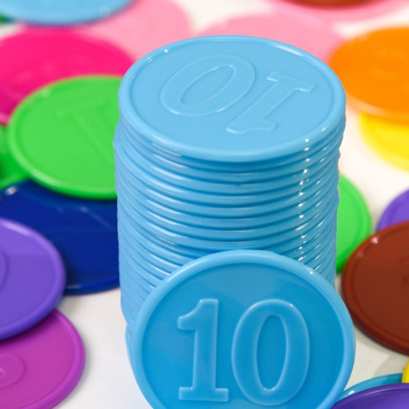 40PCS Poker Chips With Numbers - Kids Education Number reseña y precio