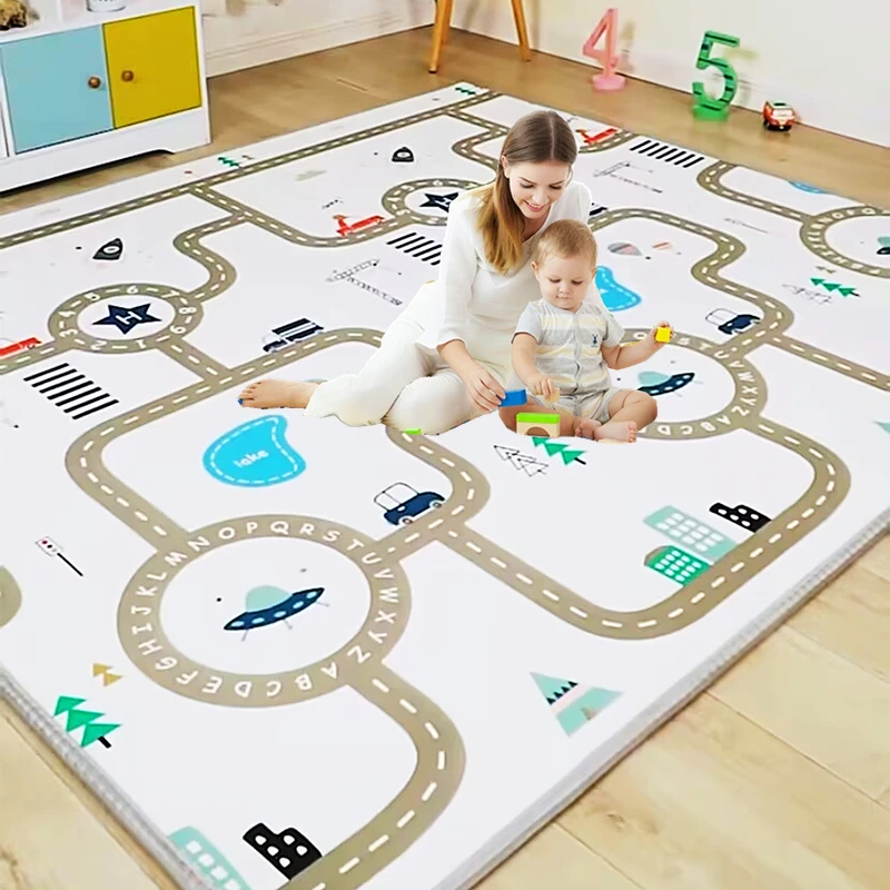 Cartoon Play Mat Multiple size - Kids Education Rug reseña y precio