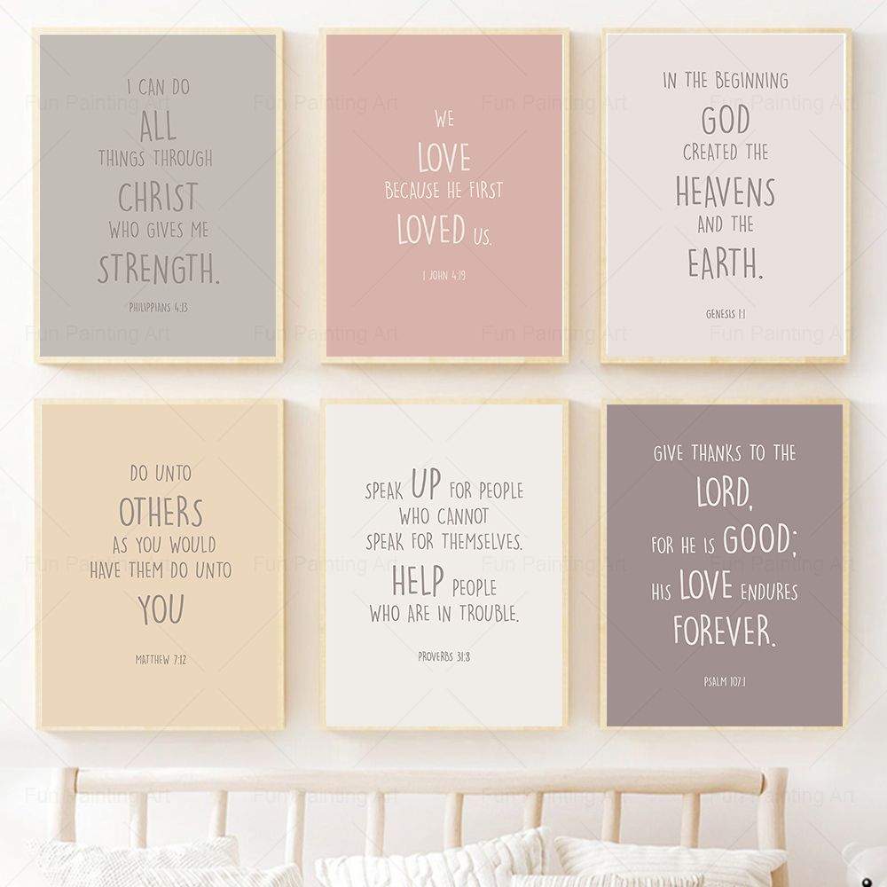 Kids Bible Verse Quotes Prints - School Kids Education Quotes reseña y precio