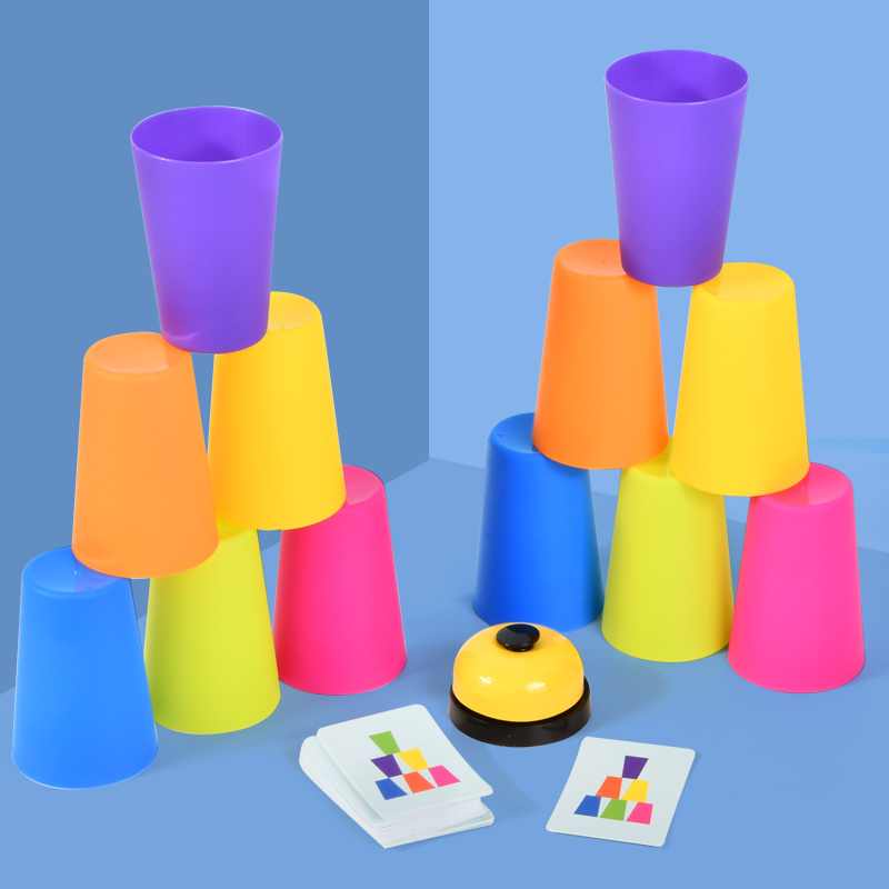 Montessori Toys Stack Cup Game - Kids Education Card reseña y precio