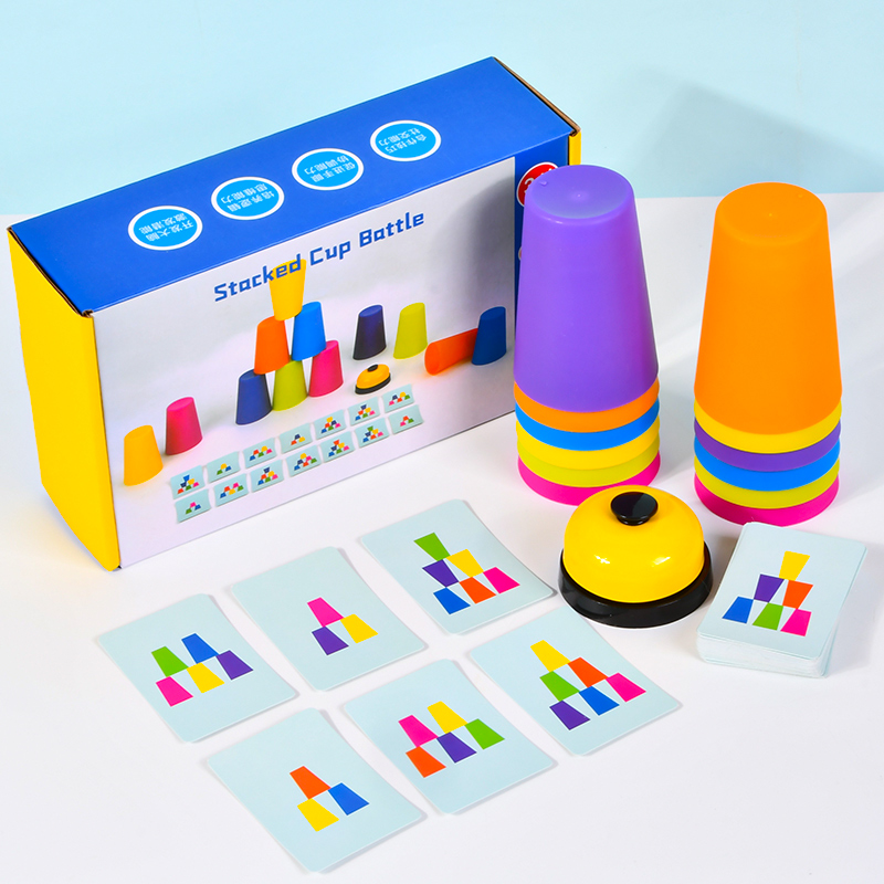 Montessori Toys Stack Cup Game - Kids Education Card reseña y precio
