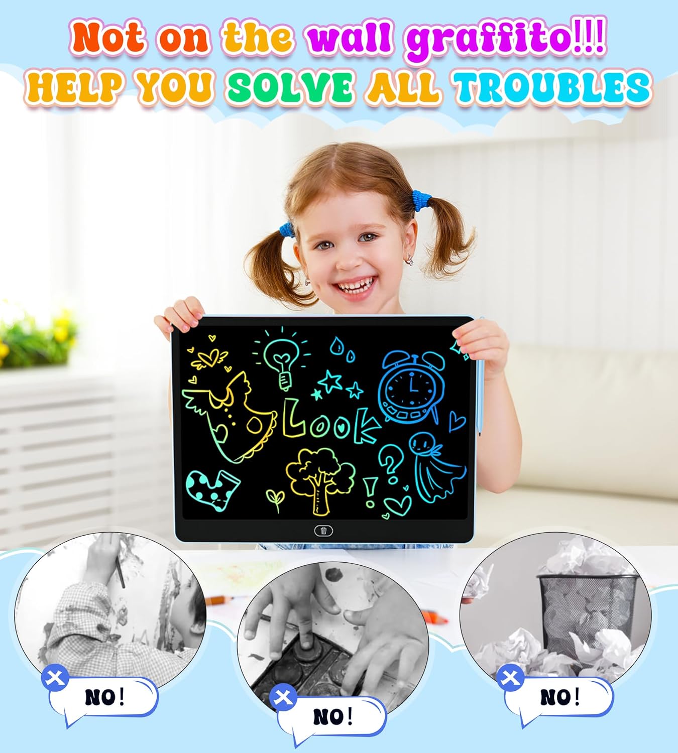16 Inch LCD Writing Tablet for - Kids Education Tablet reseña y precio