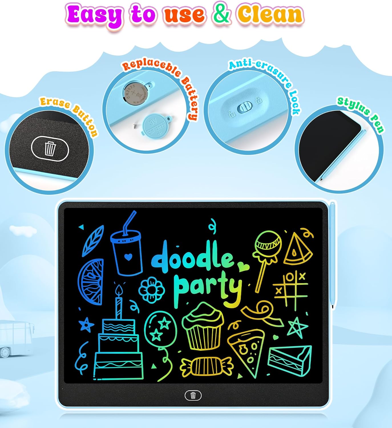 16 Inch LCD Writing Tablet for - Kids Education Tablet reseña y precio