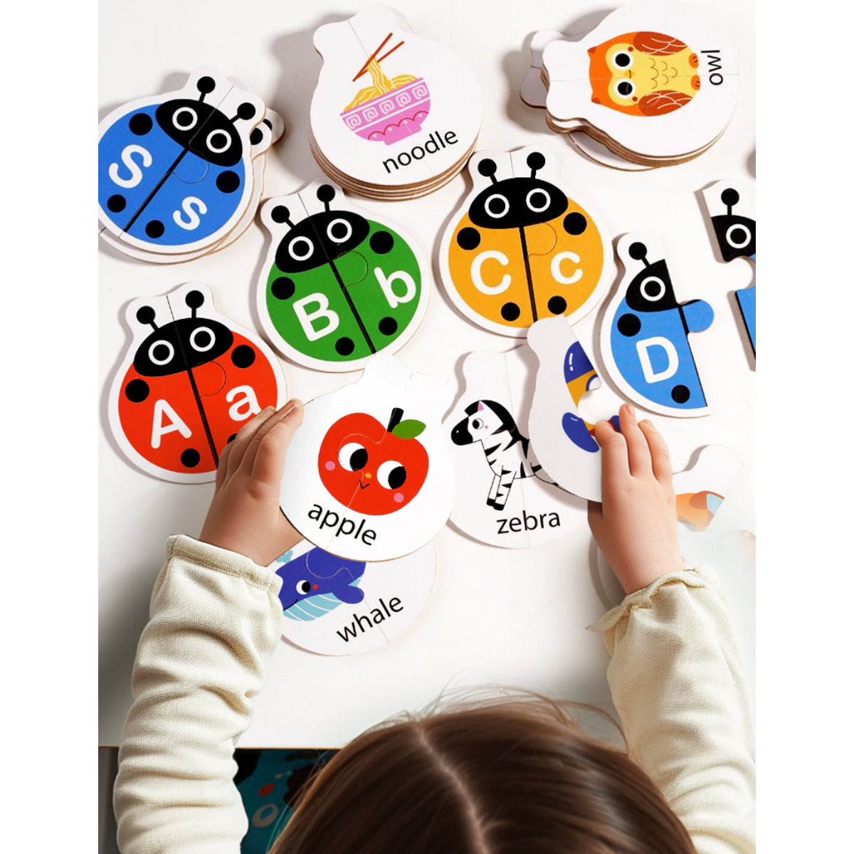Montessori Matching Letters Fi - Kids Education Card reseña y precio