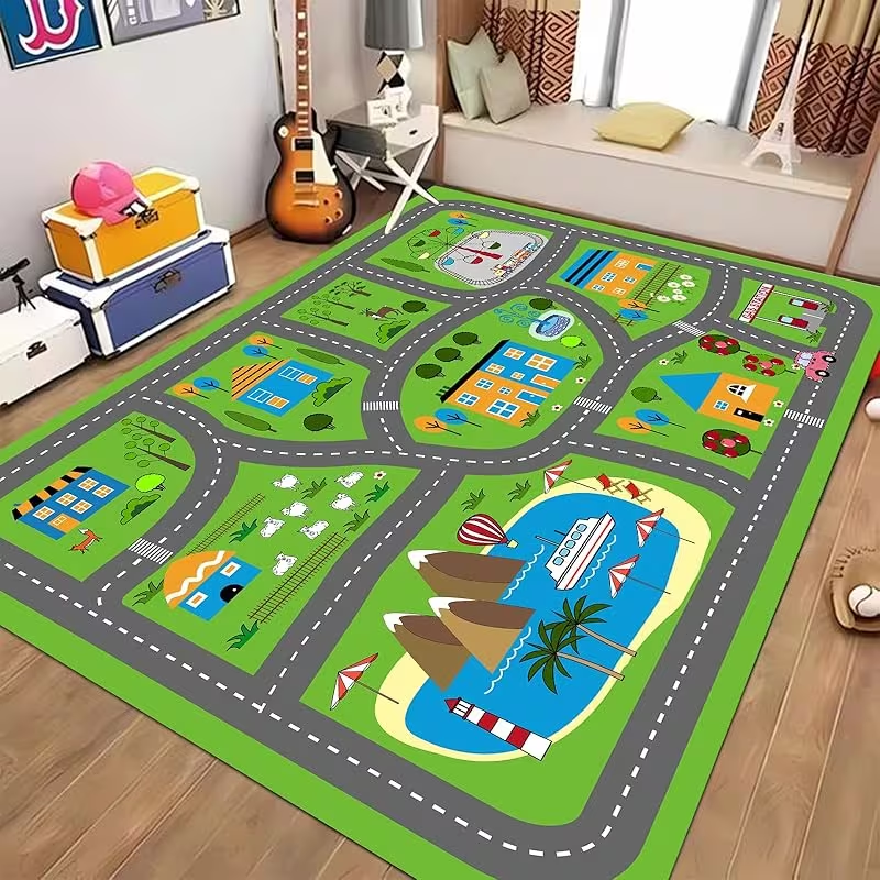 Kids Cartoon City Traffic Road - Kids Education Room reseña y precio