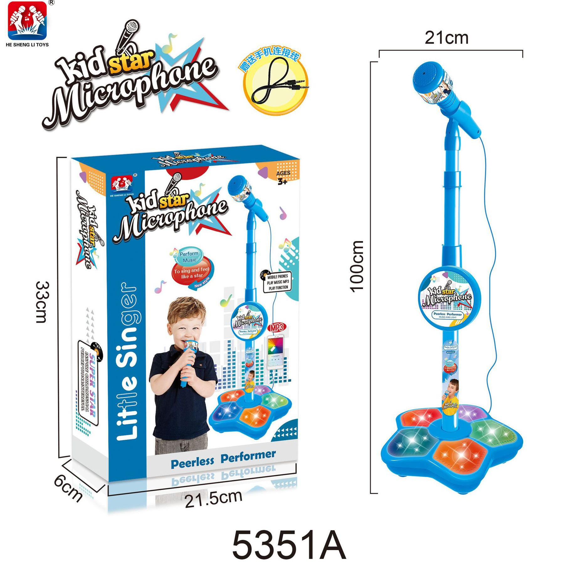 Kids Microphone with Stand Kar - Kids Educational Songs reseña y precio