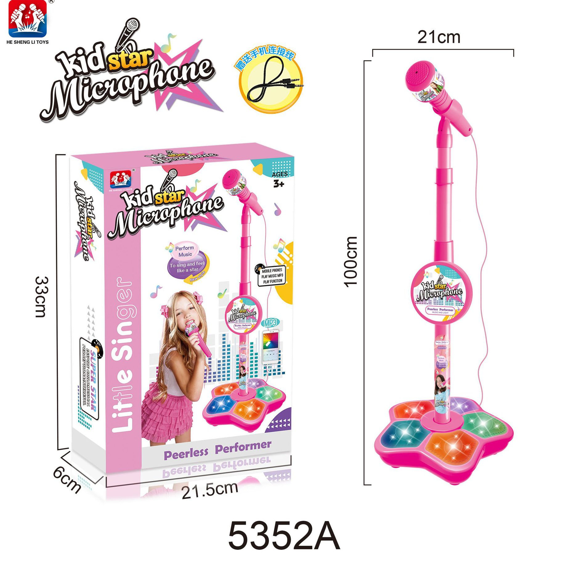 Kids Microphone with Stand Kar - Kids Educational Songs reseña y precio