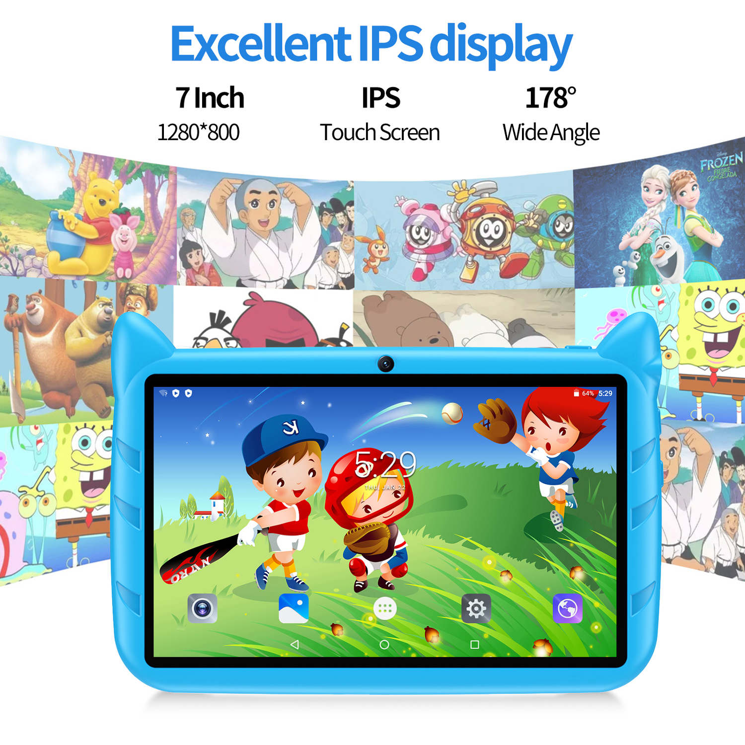 New 7 Inch 5G WiFi Kids Tablet - Kids Education Tablet reseña y precio