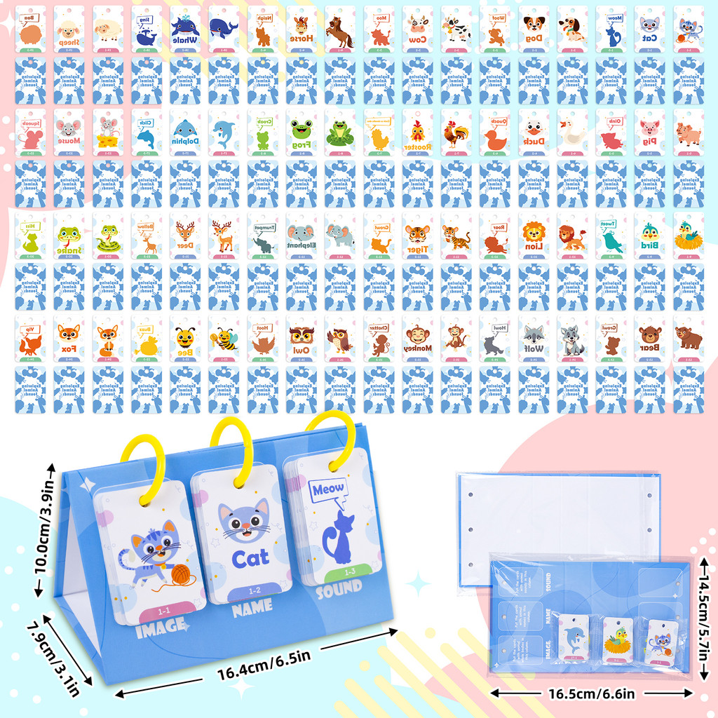 72Pcs Kids Learn Animal Sounds - Kids Education Card reseña y precio