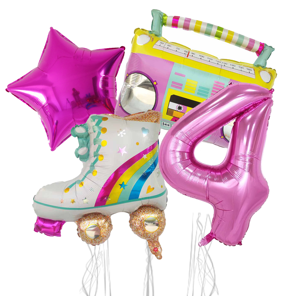 4pcs 32inch Number Balloon Rad - Kids Education Number reseña y precio