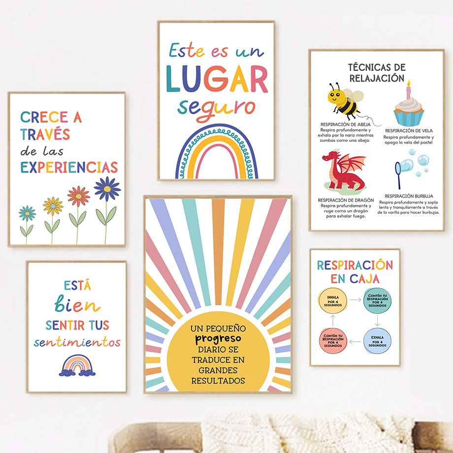 Spanish Education Motto Rainbo - Kids Education Room reseña y precio