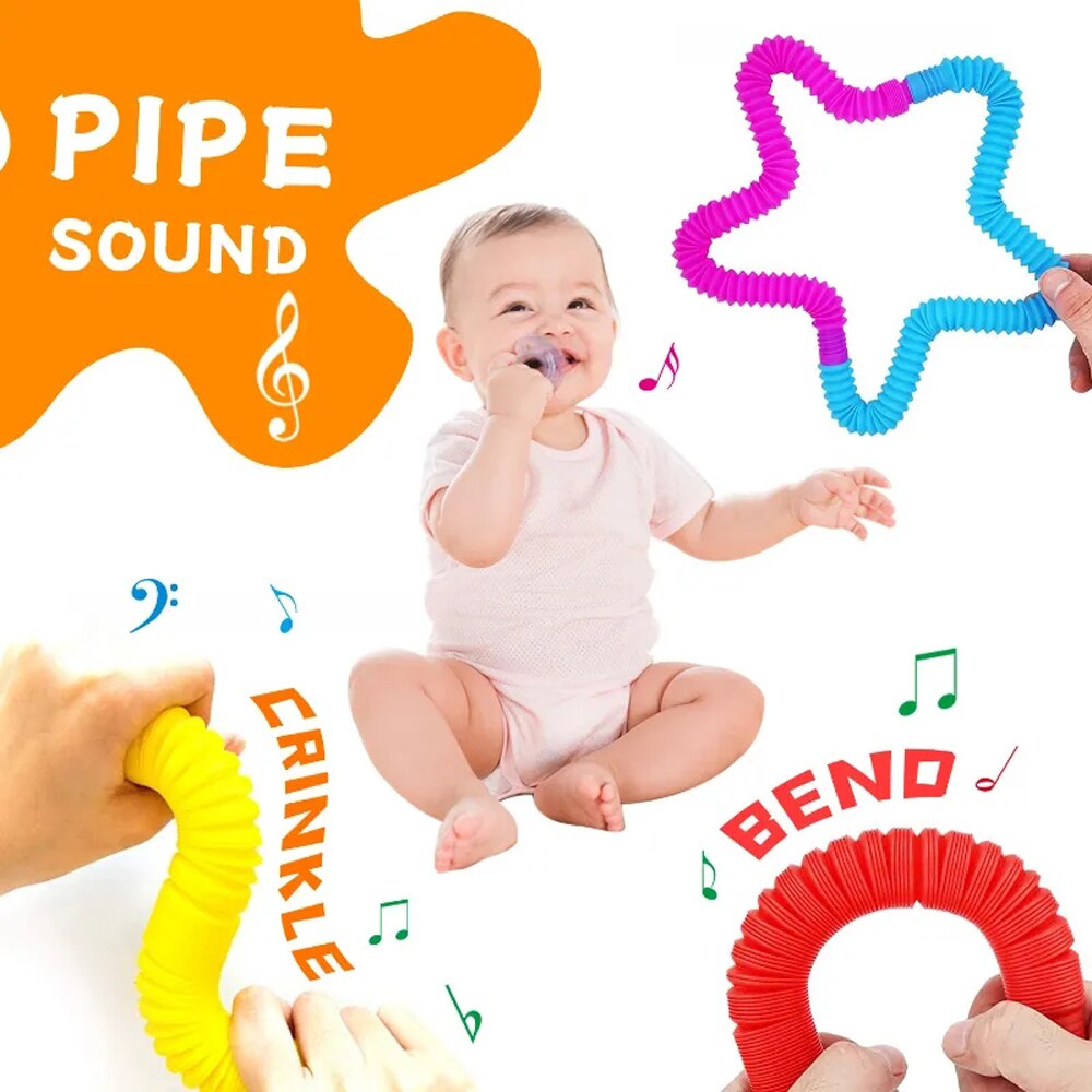 8PCS Colorful Telescopic Tube  - Kids Education App reseña y precio