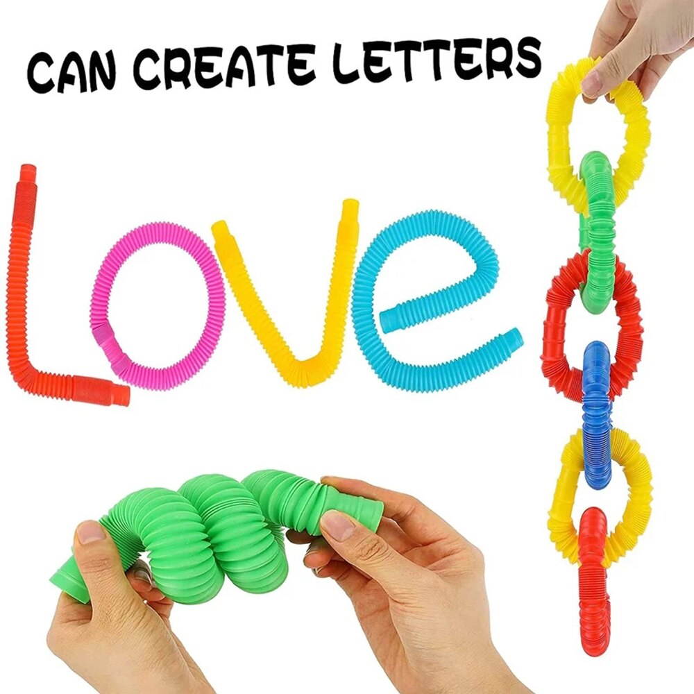 8PCS Colorful Telescopic Tube  - Kids Education App reseña y precio