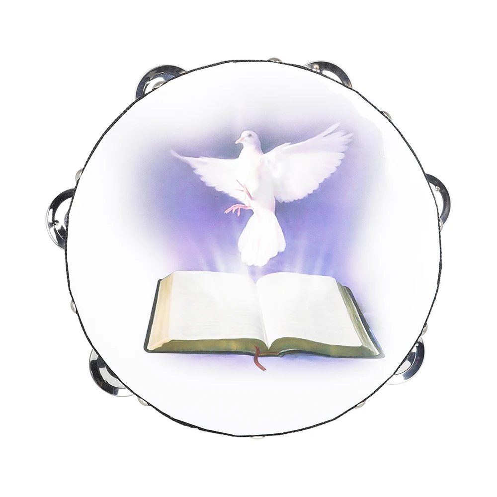 8 Inch Tambourine Peace Pigeon - Kids Education Bell reseña y precio