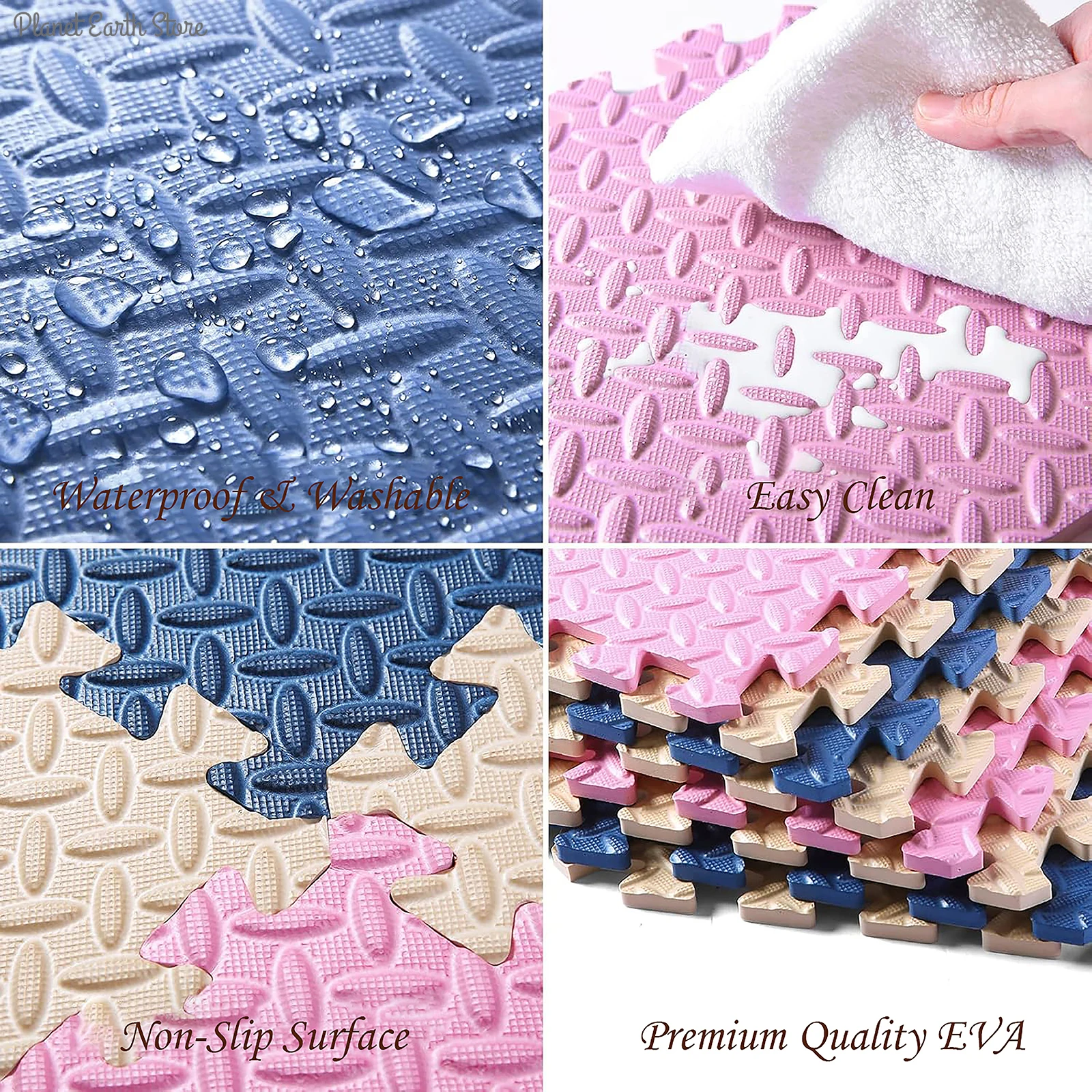 Foam Baby Play Mat Puzzle Mat  - Kids Education Rug reseña y precio