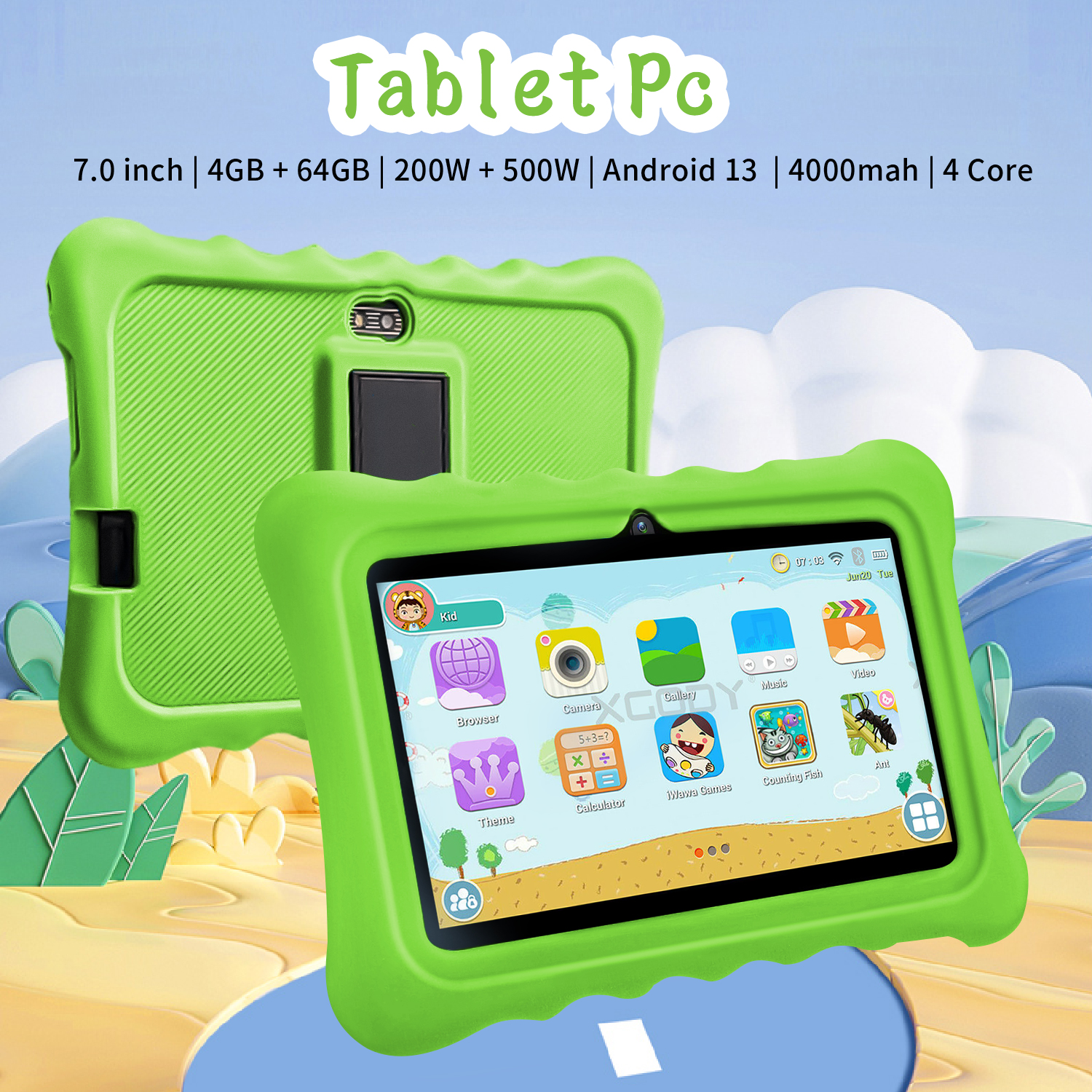 7 Inch Kids Tablet Quad Core 4 - Kids Education Tablet reseña y precio
