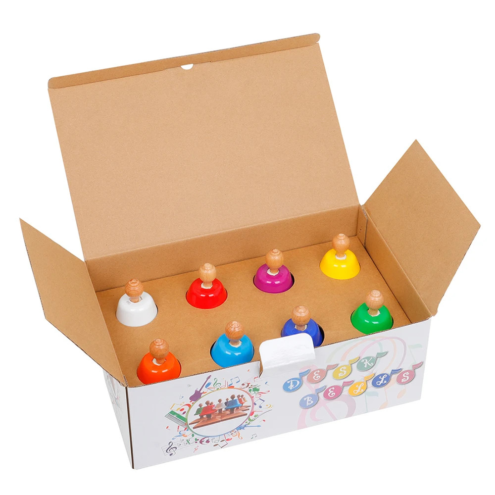 8 Tone Colorful Class Bell Woo - Kids Education Bell reseña y precio