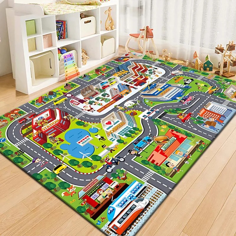 Colorful Kids City Map Play Ma - Kids Education Room reseña y precio