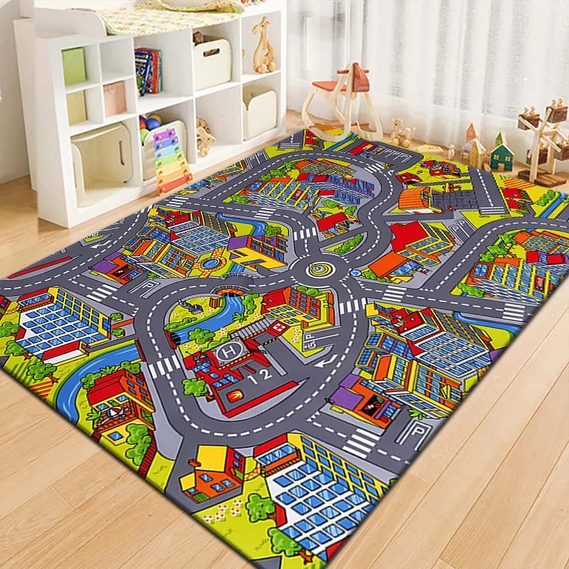 Colorful Kids City Map Play Ma - Kids Education Room reseña y precio