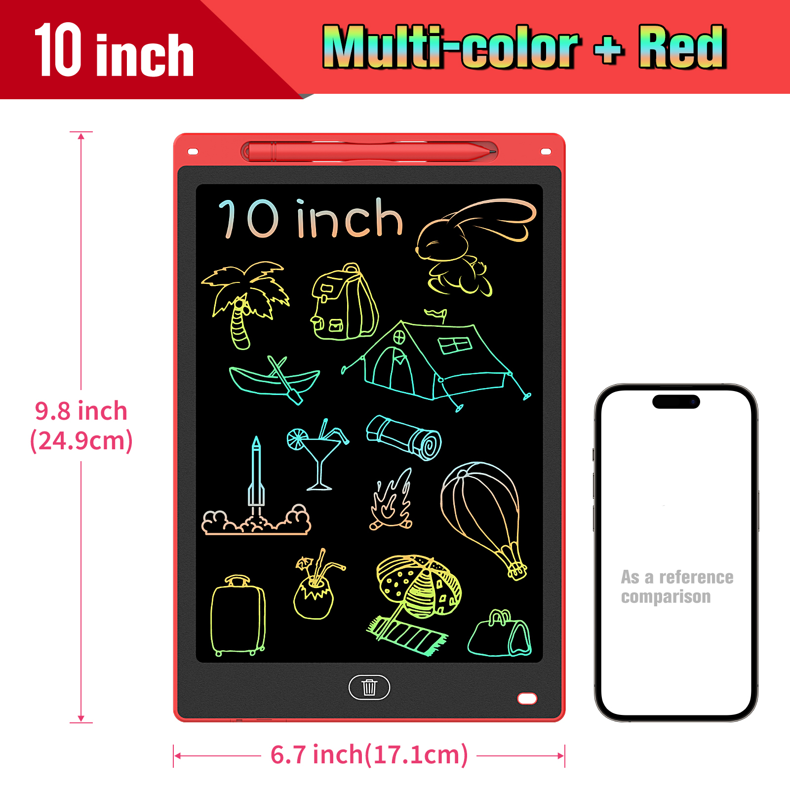 10 Inch LCD Drawing Tablet, Ha - Kids Education Tablet reseña y precio