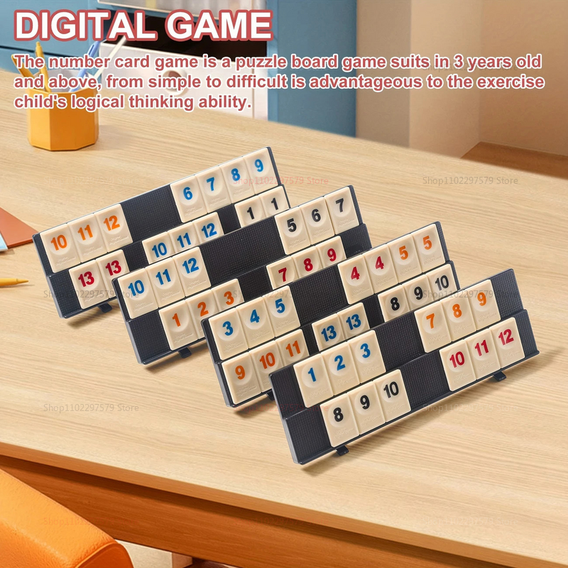 2026 New Rummy Cube Game Set w - Kids Education Plan reseña y precio