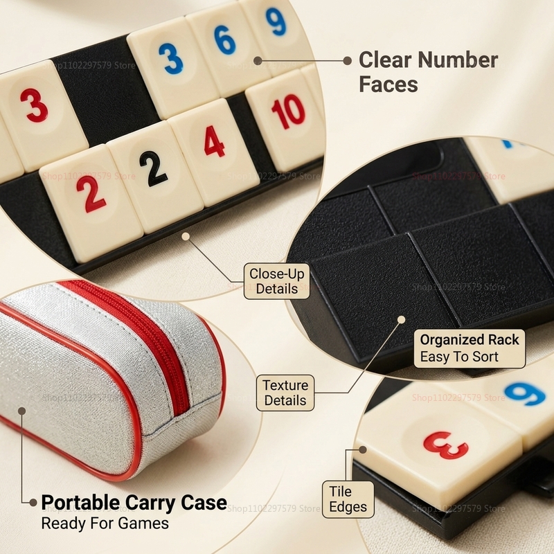 2026 New Rummy Cube Game Set w - Kids Education Plan reseña y precio