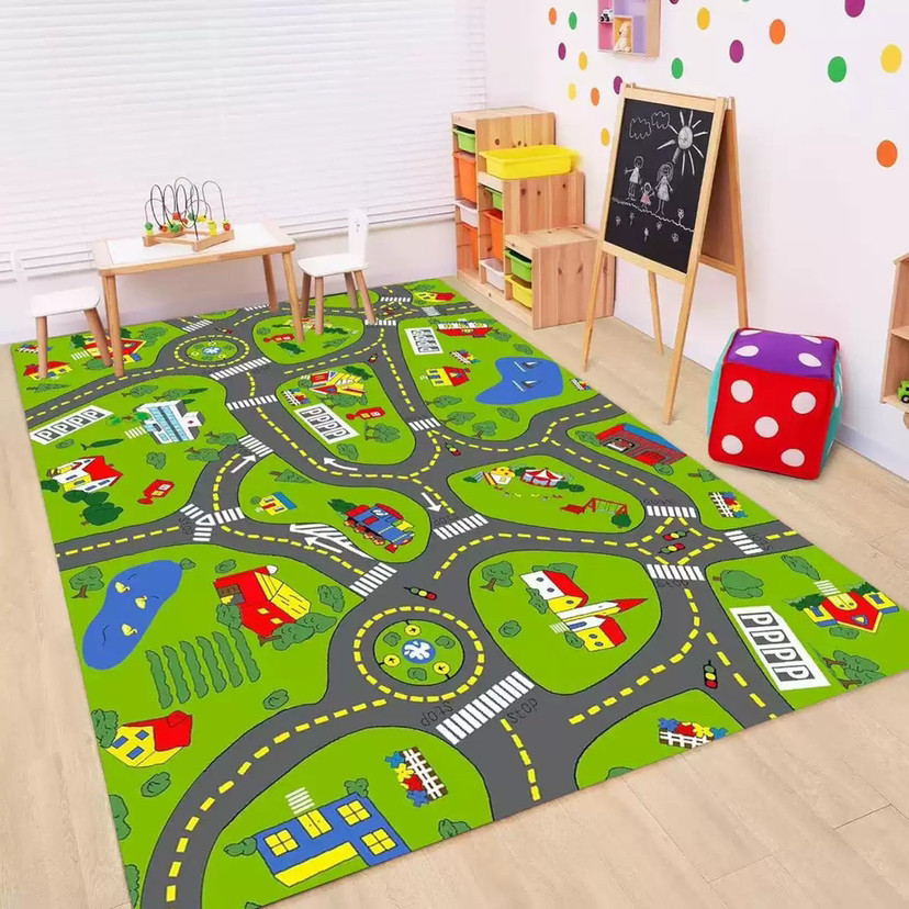 Kids Road Traffic Carpet Carto - Kids Education Room reseña y precio