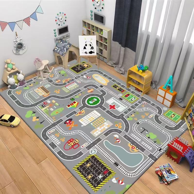 Kids Road Traffic Carpet Carto - Kids Education Room reseña y precio