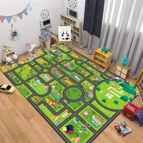 Kids Road Traffic Carpet Carto - Kids Education Room reseña y precio