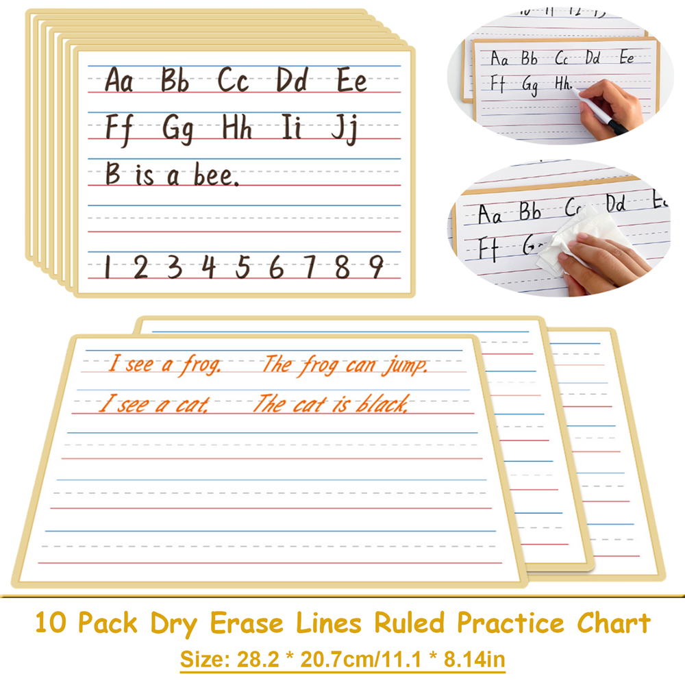 Lines Ruled English Charts for - Kids Education Charts reseña y precio