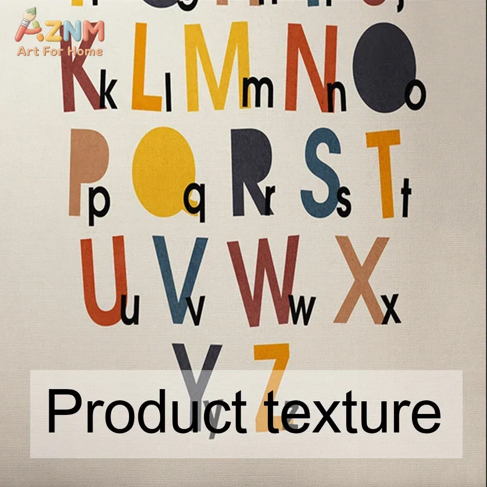 Rainbow Alphabet Poster Educat - Kids Education Room reseña y precio