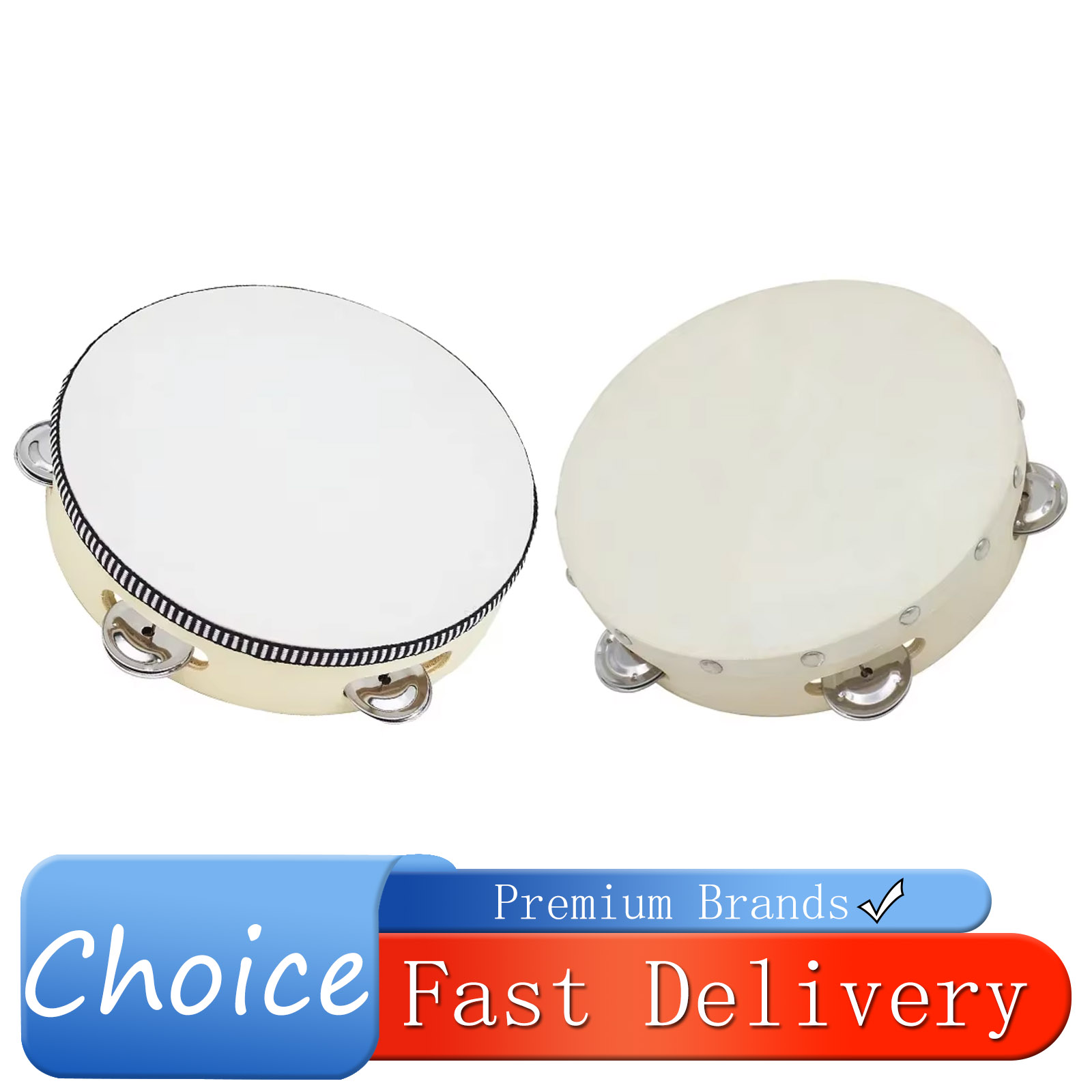 8-inch Tambourine Drum Hand-Op - Kids Education Bell reseña y precio