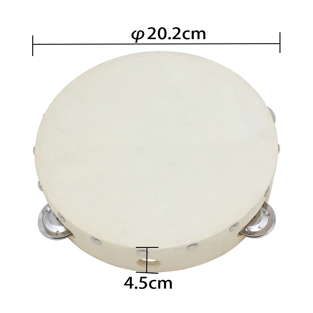8-inch Tambourine Drum Hand-Op - Kids Education Bell reseña y precio