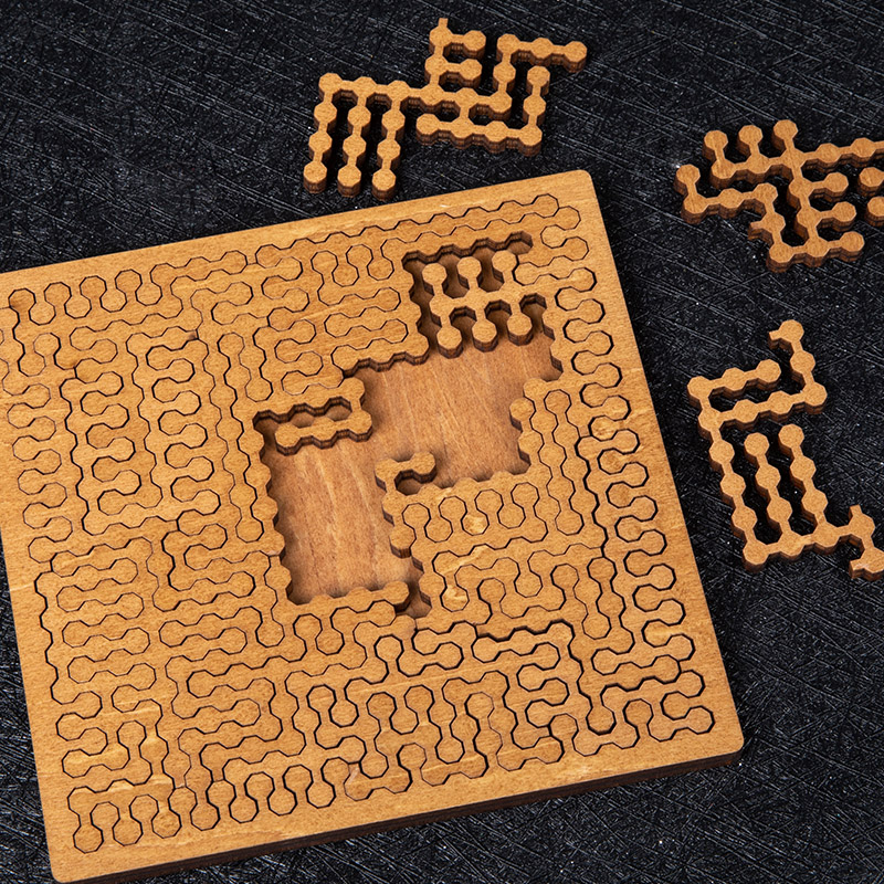 Impossible Wooden Puzzle IQ Pu - Brain Teaser Cube reseña y precio