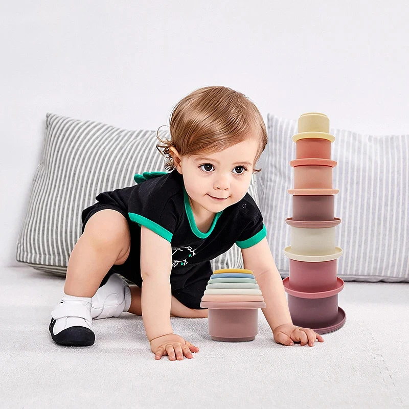 Baby Toys Stacking Cup Cartoon - Kids Education Number reseña y precio