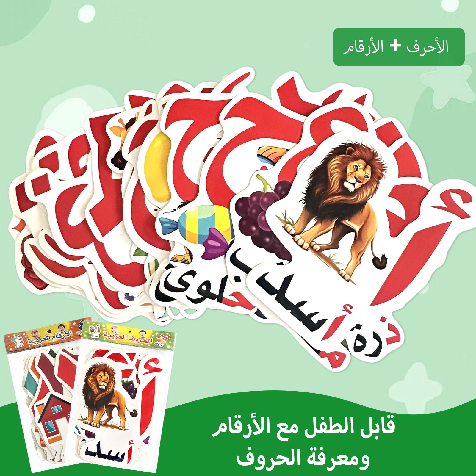 Arabic Alphabet And Number Fla - Kids Education Card reseña y precio