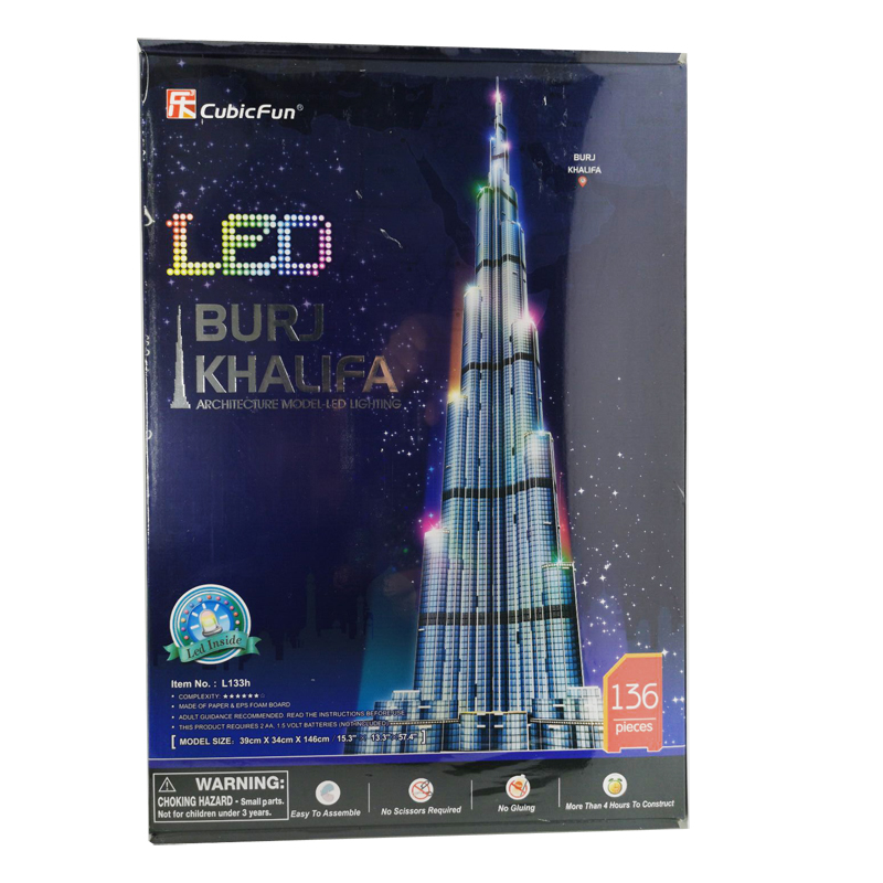 3d Puzzles 1.5m Dubai Burj Kha - Kids Education Dubai reseña y precio
